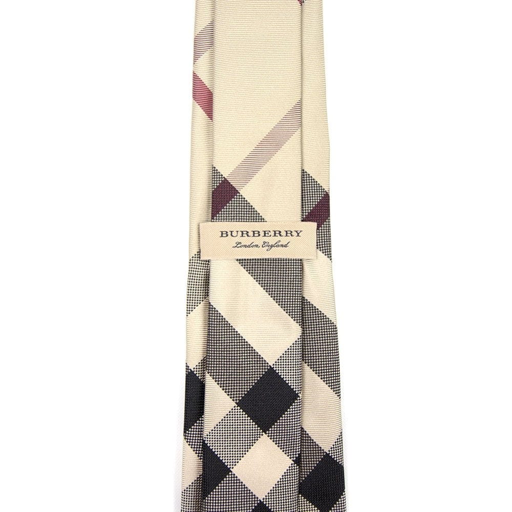 Burberry Manston Check Tie Modern Fit Camel