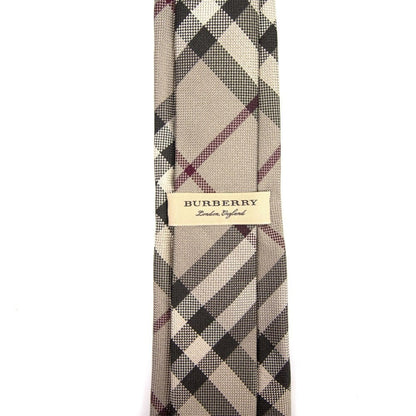 Burberry Check Tie Modern Fit Smoked Trench
