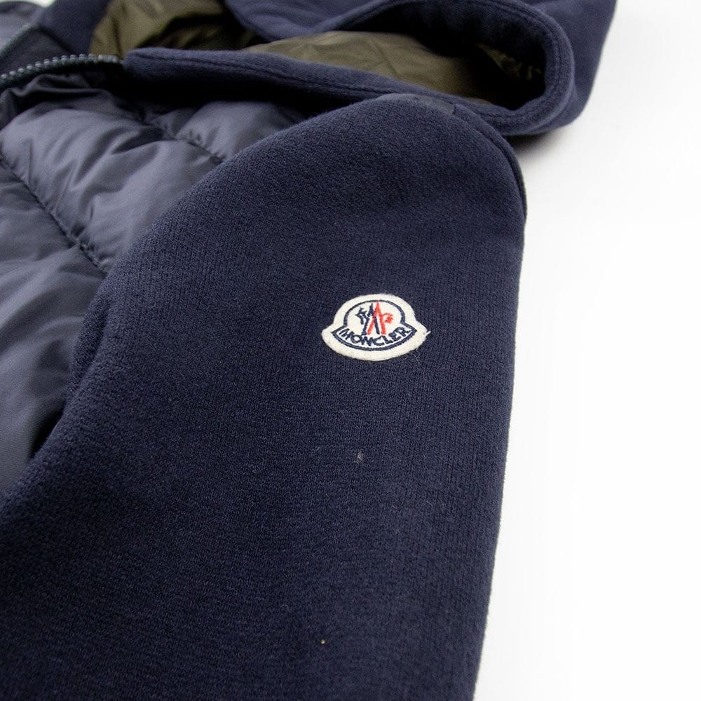 Moncler Padded Body Hooded Jacket Navy