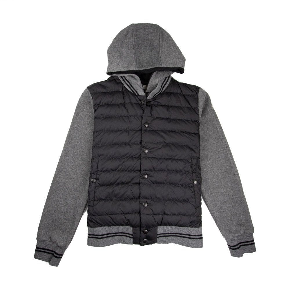 Moncler Padded Body Hooded Jacket Dark Grey