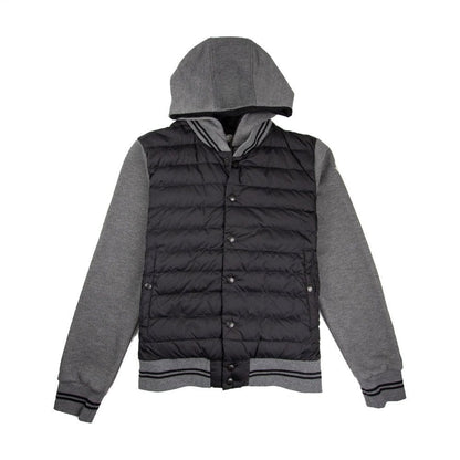 Moncler Padded Body Hooded Jacket Dark Grey