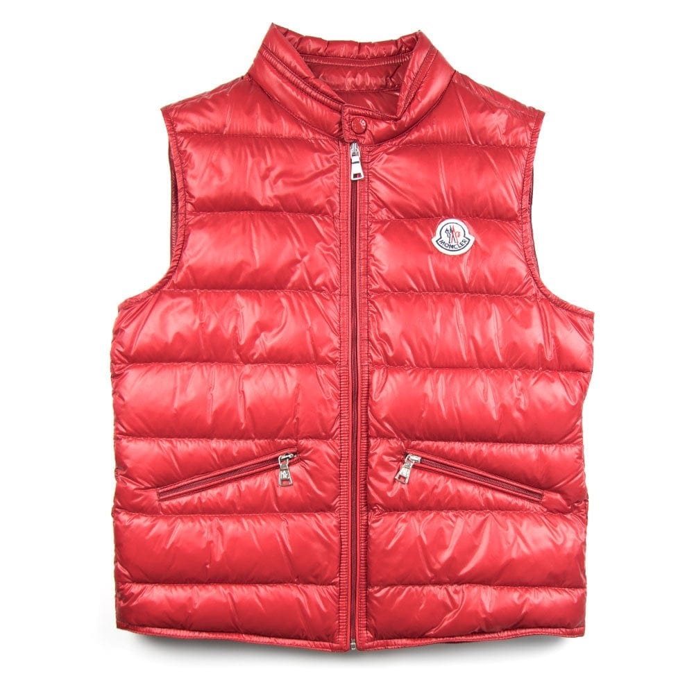 Moncler Junior Gui Gilet Red