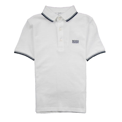 Hugo Boss Kids Basic Logo Polo White