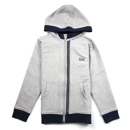 Hugo Boss Kids Zip Hoody Light Grey