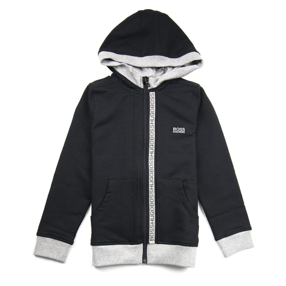 Hugo Boss Kids Zip Hoody Black