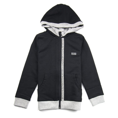 Hugo Boss Kids Zip Hoody Black