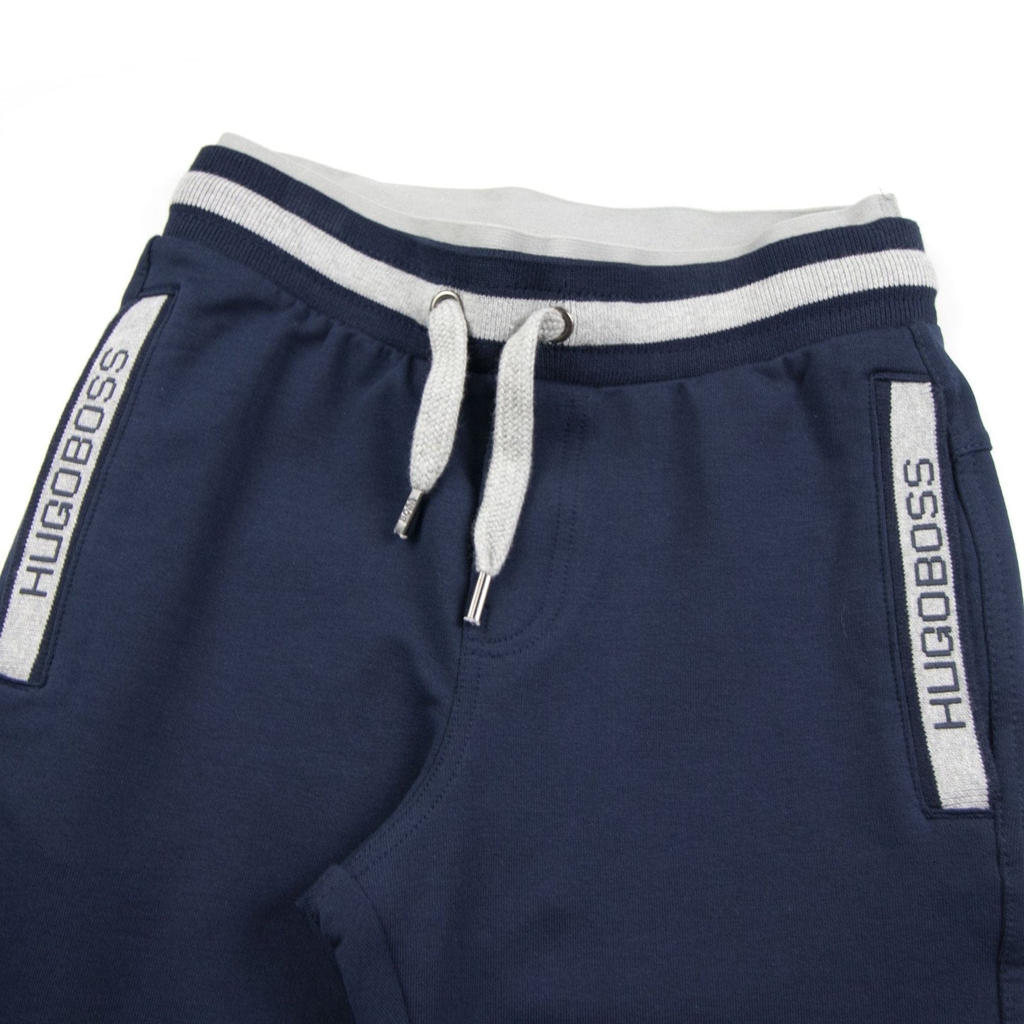 Hugo Boss Kids Side Pocket Logo Track Bottoms Navy