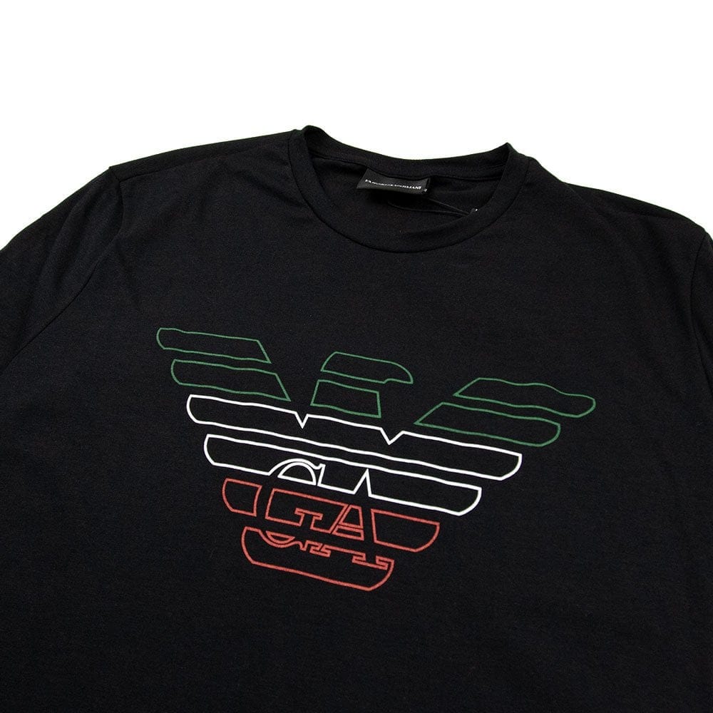 Emporio Armani Italy Eagle T-Shirt Black