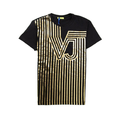 Versace Jeans VJ Line Foil Print T-Shirt Black