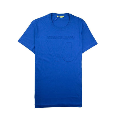 Versace Jeans 3D VJ Logo T-Shirt Electric Blue