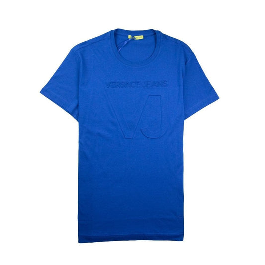 Versace Jeans 3D VJ Logo T-Shirt Electric Blue