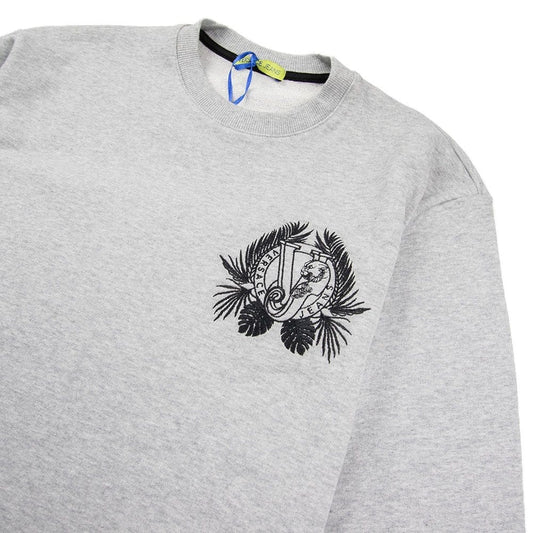Versace Jeans VJ Chest Logo Crewneck Sweatshirt Grey