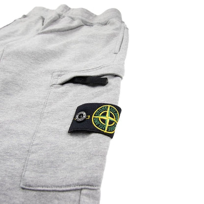 Stone Island Junior Track Bottoms Light Grey