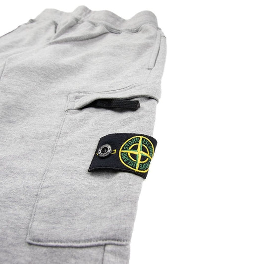 Stone Island Junior Track Bottoms Light Grey