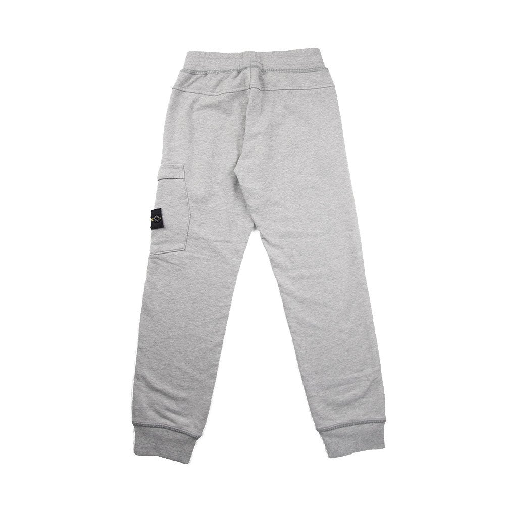 Stone Island Junior Track Bottoms Light Grey