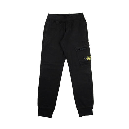 Stone Island Junior Track Bottoms Black