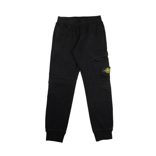 Stone Island Junior Track Bottoms Black