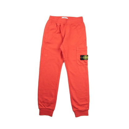 Stone Island Junior Track Bottoms Red