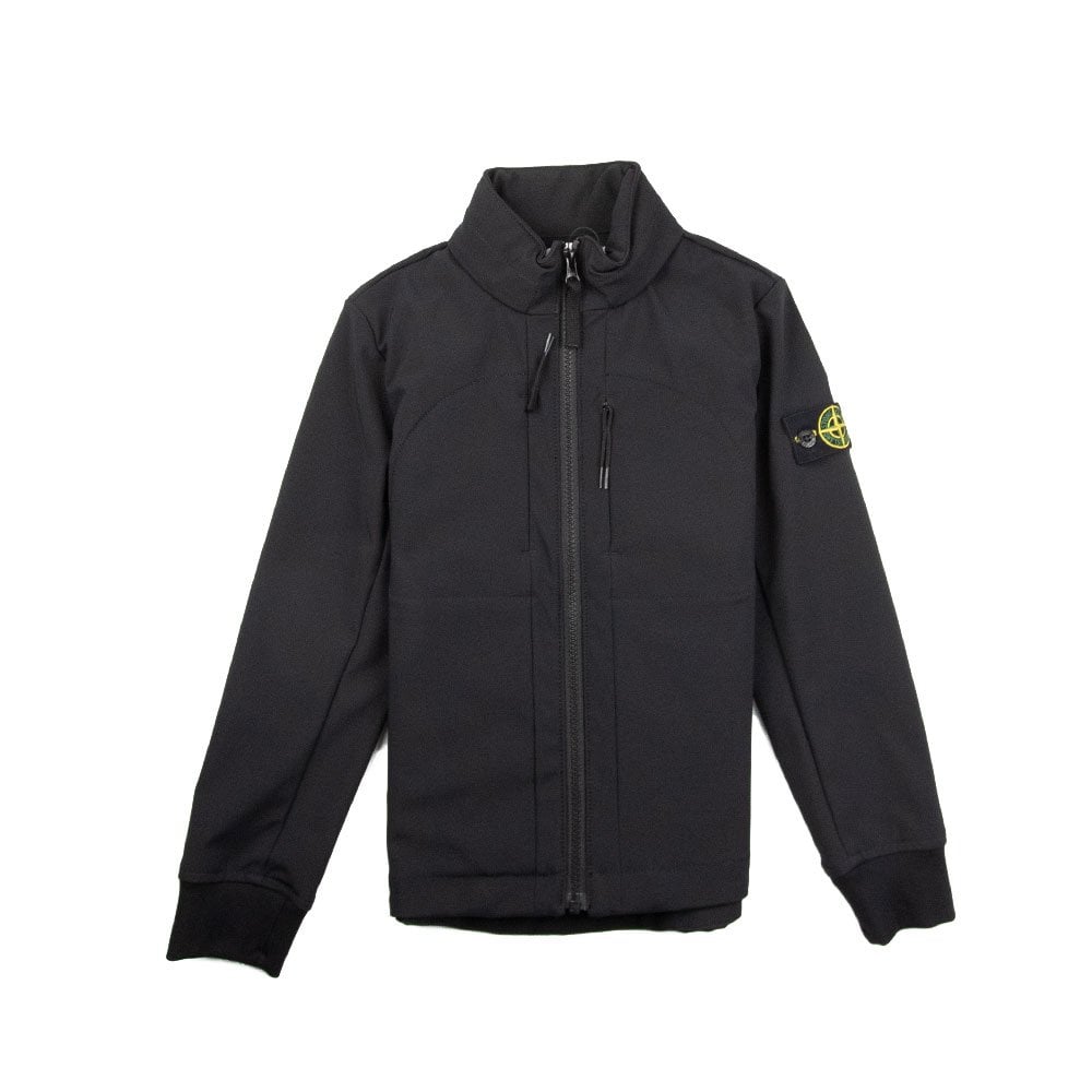 Stone Island Junior No Hood Soft Shell Black