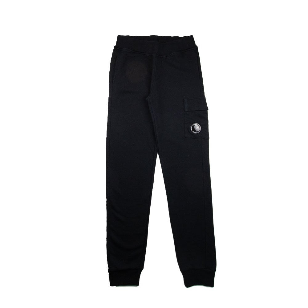CP Company Undersixteen Watch Viewer Lens Fleece Tracksuit Bottoms Black