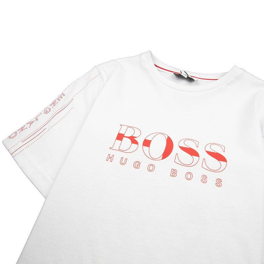 Hugo Boss Kids Football 'England' T-Shirt White