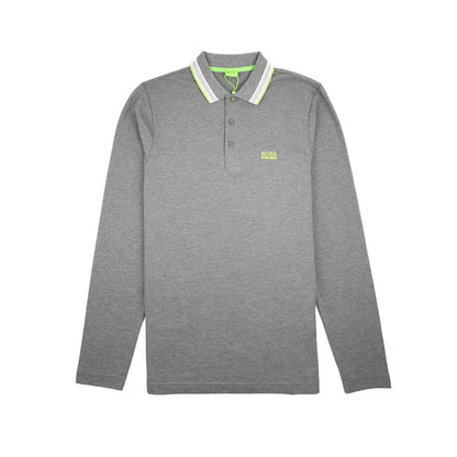 Hugo Boss Plisy 1 Long Sleeve Polo Dark Grey/Green