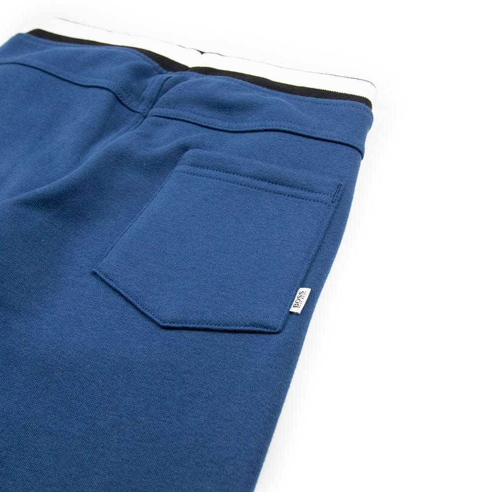 Hugo Boss Kids Fleece Tracksuit Bottoms Blue