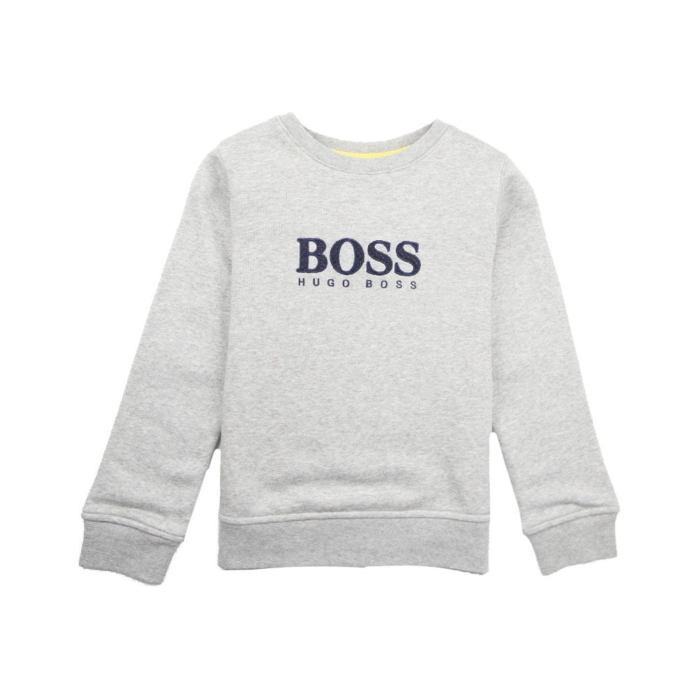 Hugo Boss Kids Logo Sweatshirt Grey
