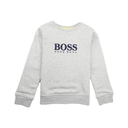 Hugo Boss Kids Logo Sweatshirt Grey