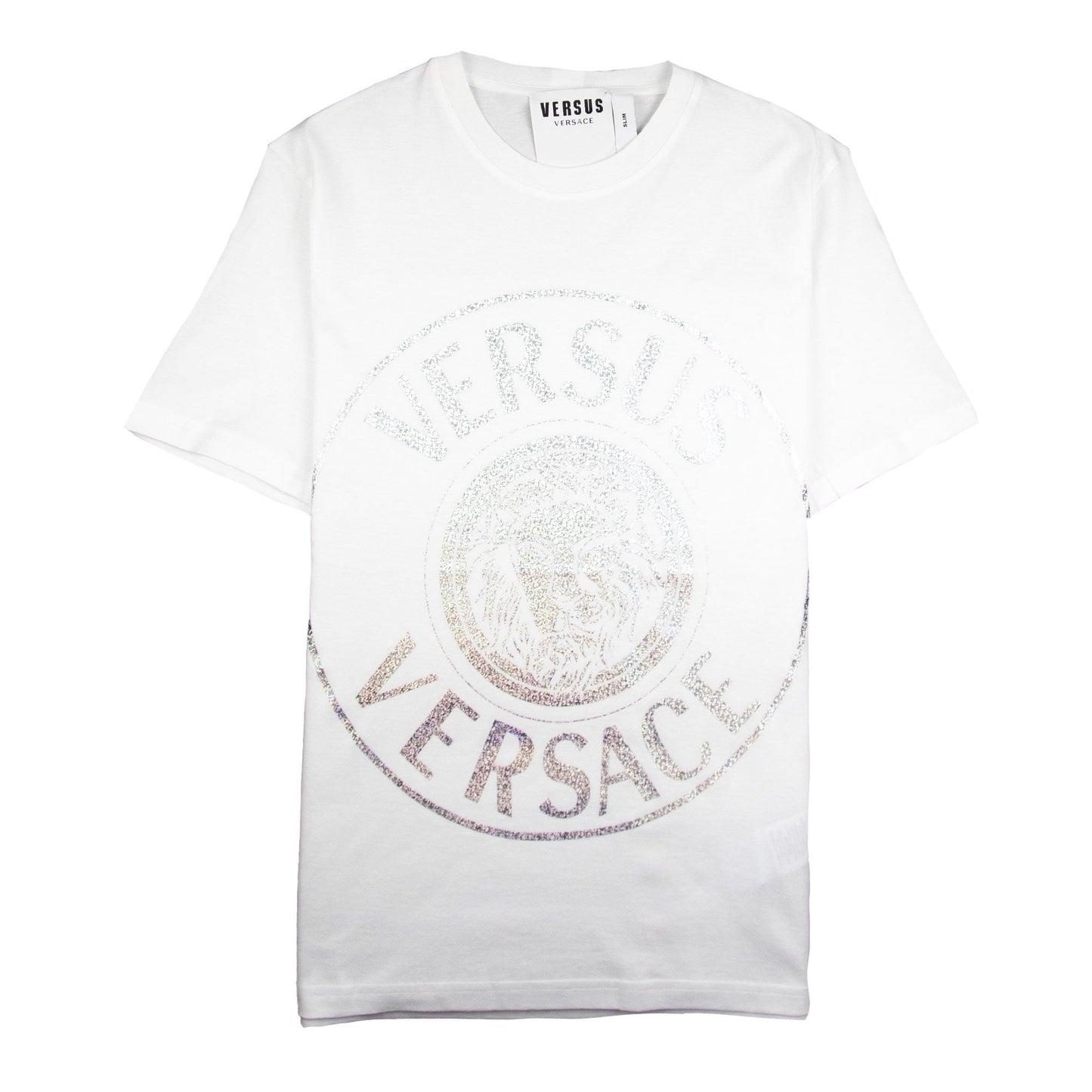 Versace Versus Foil Lion Tee White