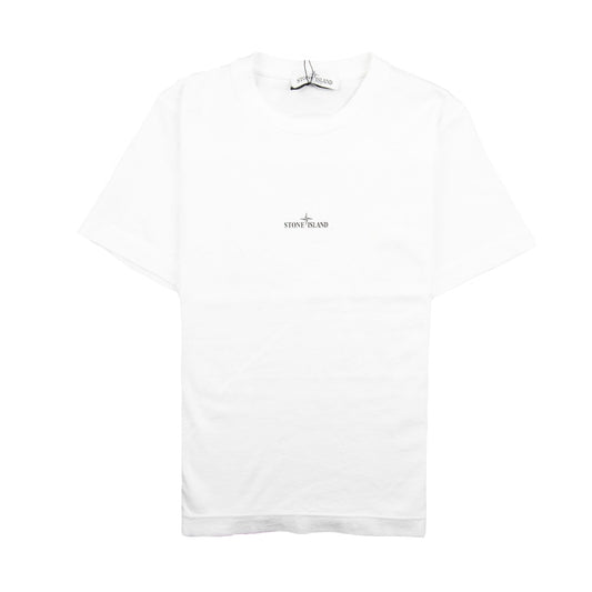 Stone Island Junior Back Compass Logo T-Shirt White