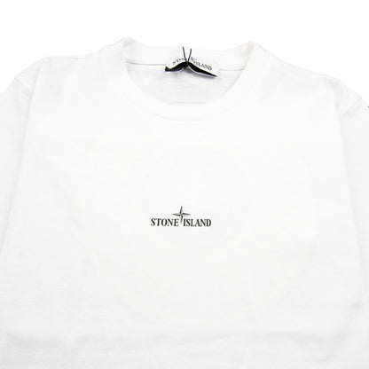 Stone Island Junior Back Compass Logo T-Shirt White