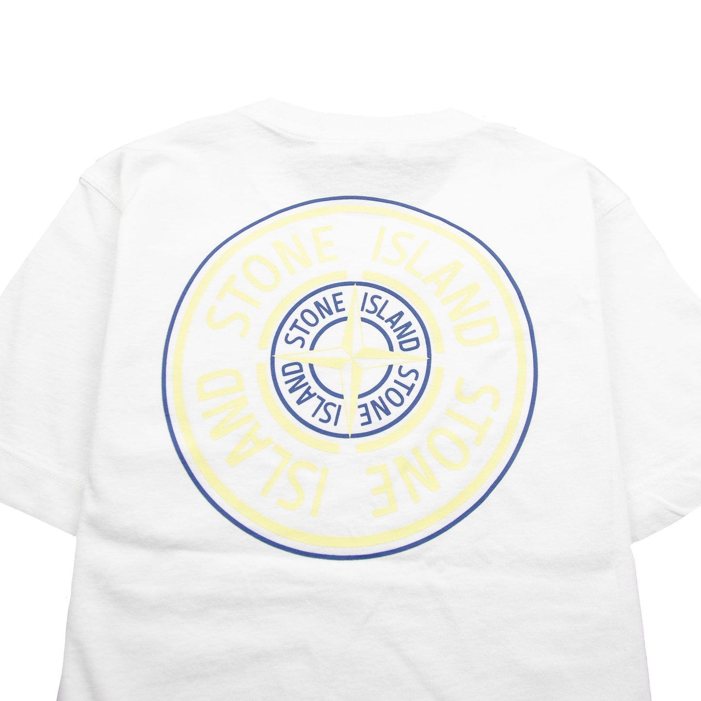 Stone Island Junior Back Compass Logo T-Shirt White