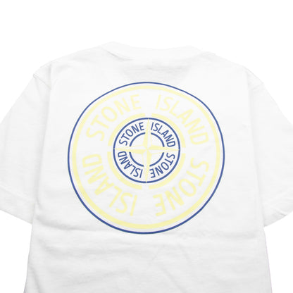 Stone Island Junior Back Compass Logo T-Shirt White