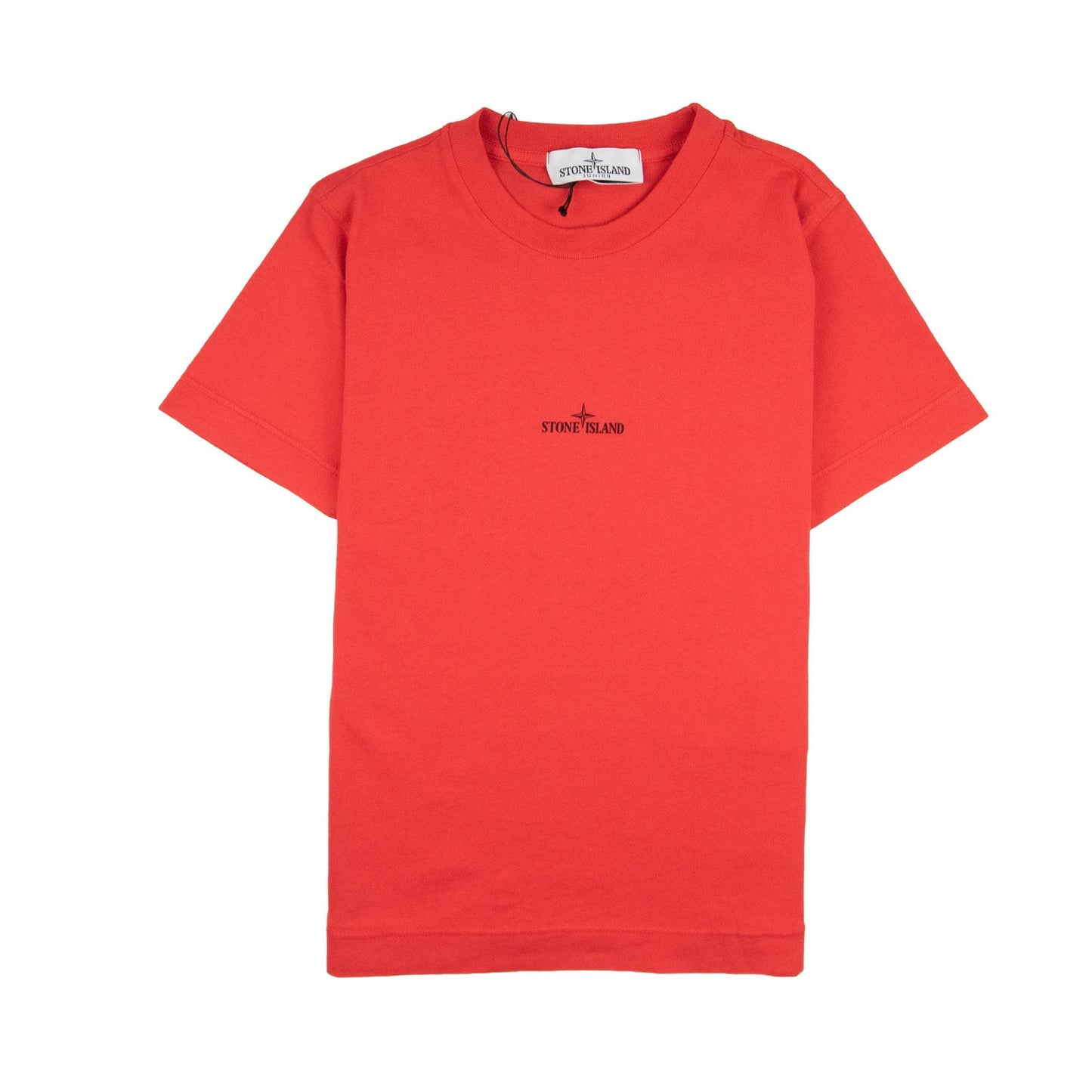 Stone Island Junior Back Compass Logo T-Shirt Red