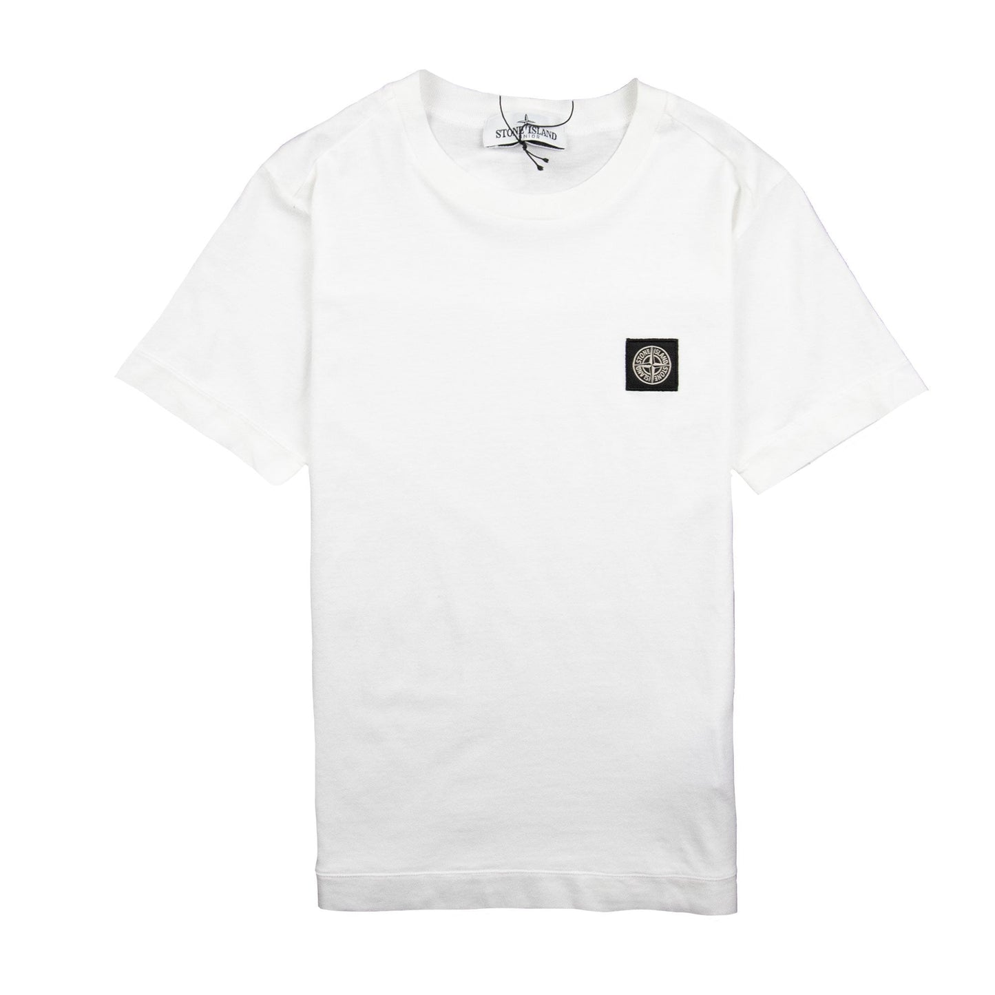 Stone Island Junior Patch Logo T-Shirt White