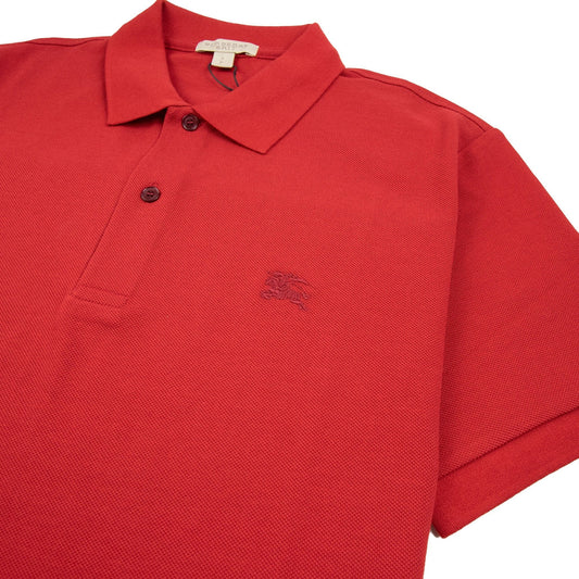 Burberry Oxford Short Sleeve Polo Red