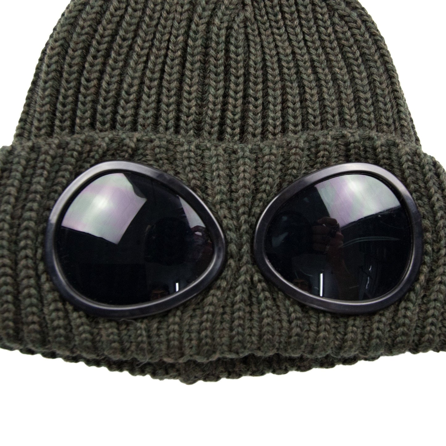 Cp Company Undersixteen Goggle Winter Beanie Khaki