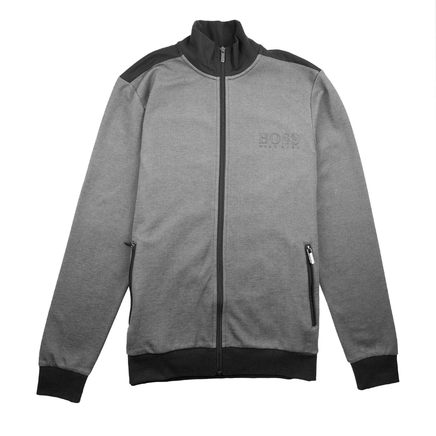 Hugo Boss Logo Zip Up Tracksuit Jacket Black