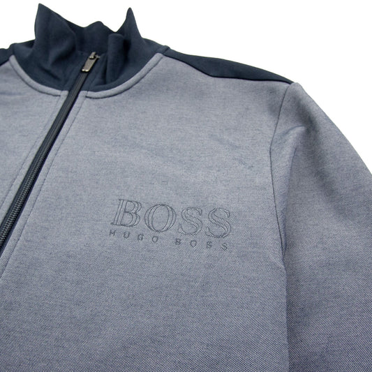 Hugo Boss Logo Zip Up Tracksuit Jacket Blue