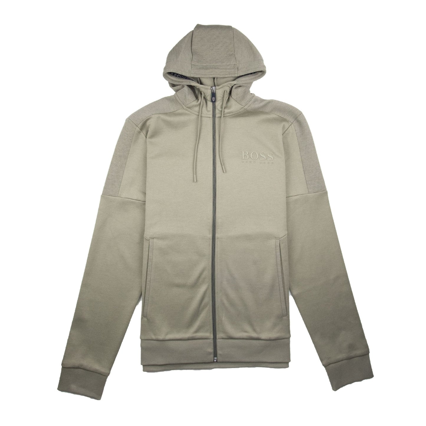 Hugo Boss Saggy Zip Up Hoody Khaki