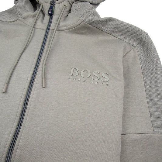 Hugo Boss Saggy Zip Up Hoody Khaki
