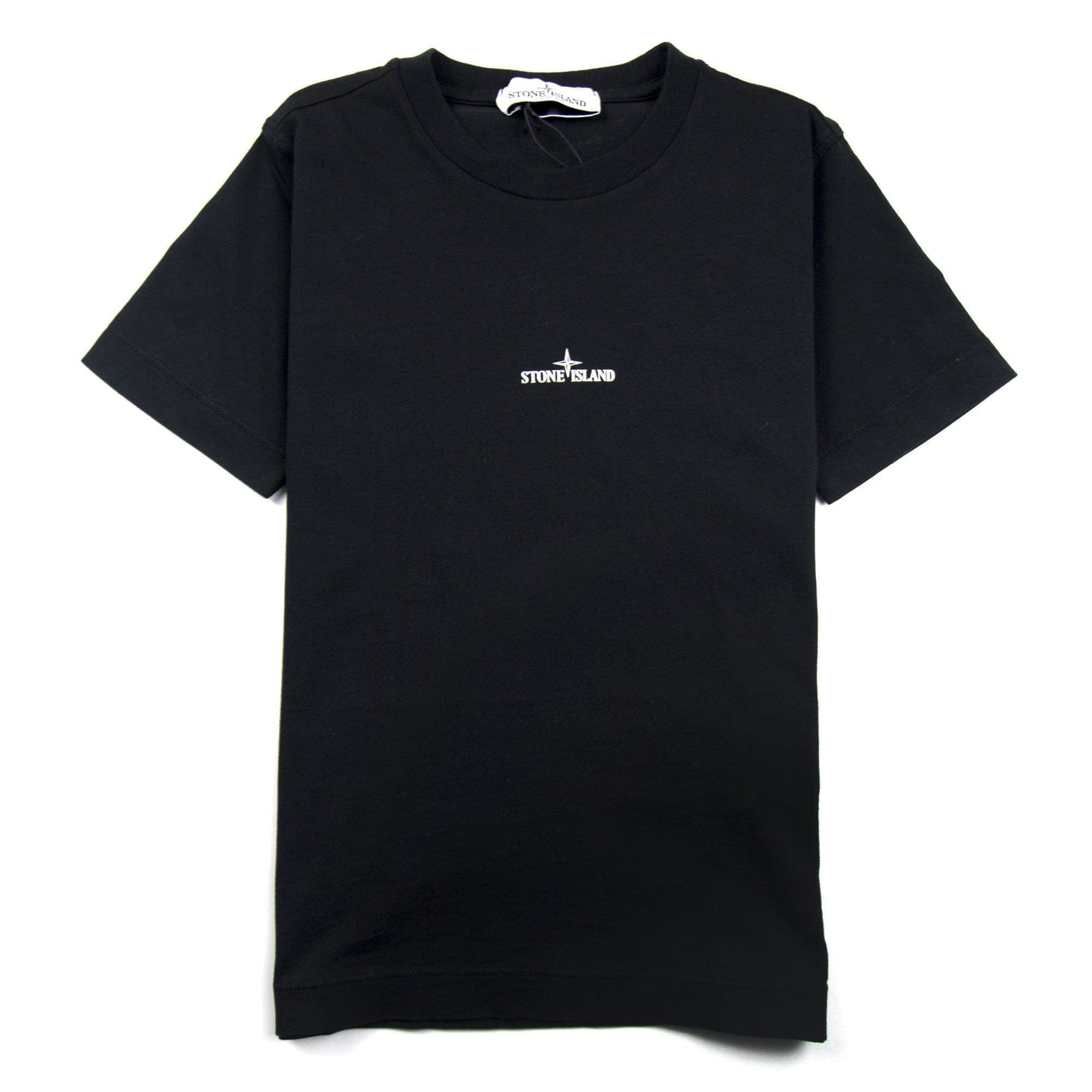 Stone Island Junior Back Compass Logo T-Shirt Black