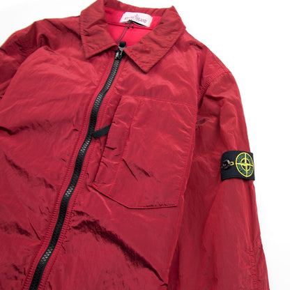 Stone Island Junior Metal Overshirt Red