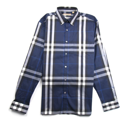 Burberry Nelson Long Sleeve Shirt Navy