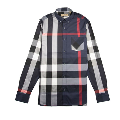 Burberry Thornaby Long Sleeve Shirt Navy/Red