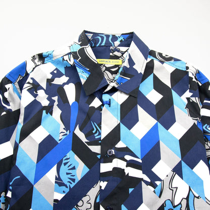 Versace Jeans Print Shirt Blue