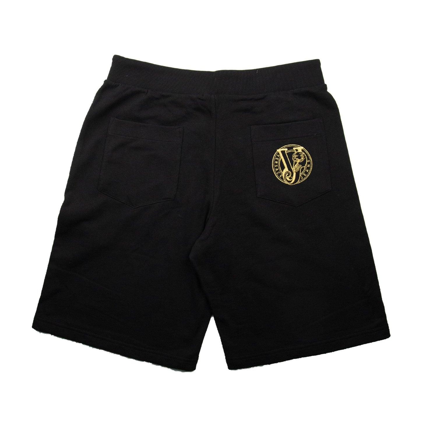 Versace Jeans Round Logo Shorts Black