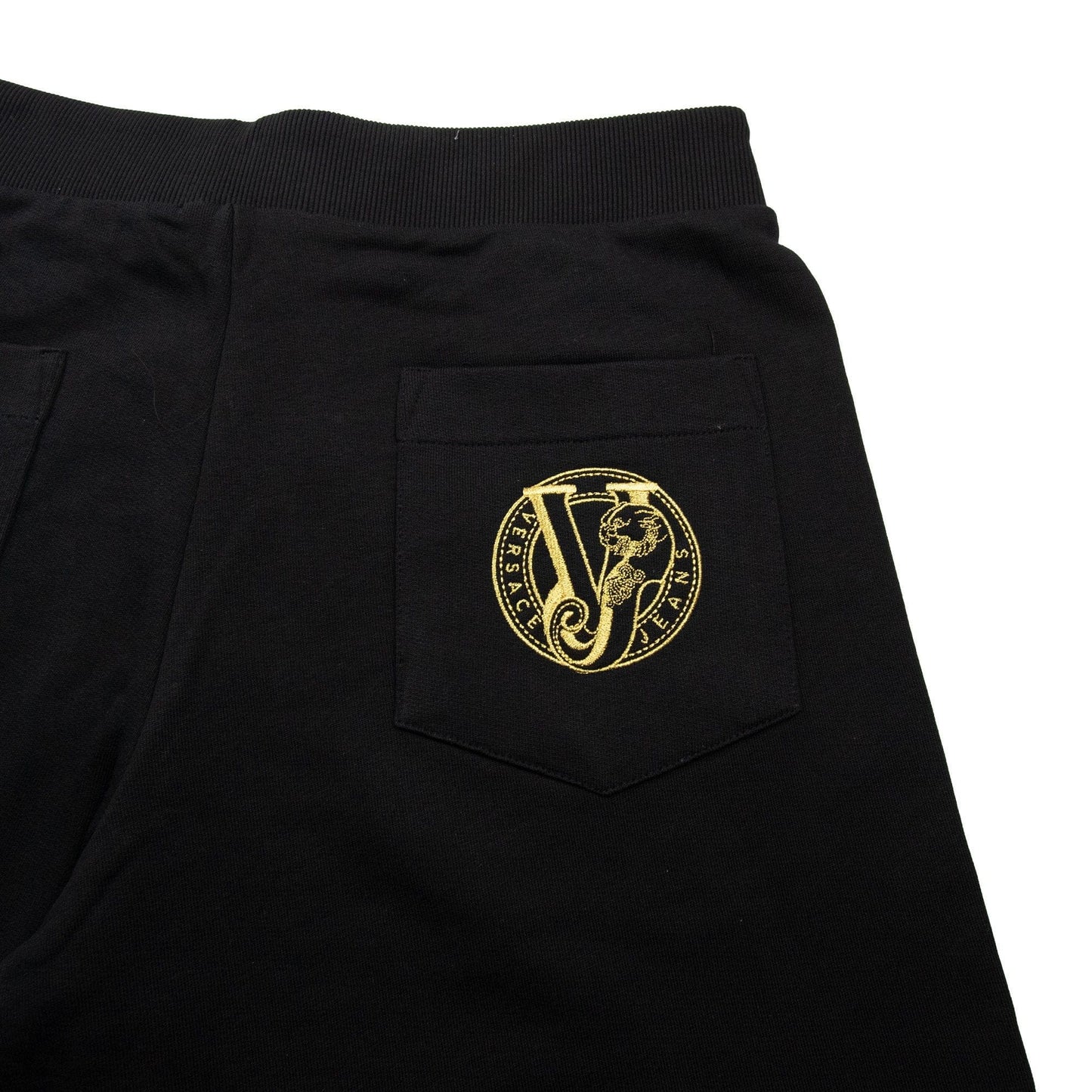 Versace Jeans Round Logo Shorts Black