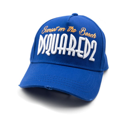 Dsquared2 Sunset On Beach Cap Electric Blue
